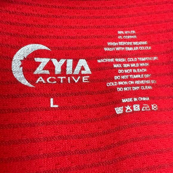 Zyia Active Copper Charged Red Seamless Racerback Tank Large - Picture 6 of 7